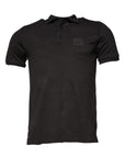 Dolce & Gabbana Dark Gray Collared Short Sleeves Polo T-shirt