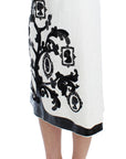 Dolce & Gabbana Elegant Floral Brocade High-Waist Skirt