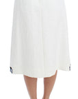 Dolce & Gabbana Elegant Floral Brocade High-Waist Skirt