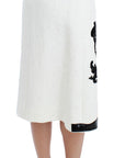 Dolce & Gabbana Elegant Floral Brocade High-Waist Skirt