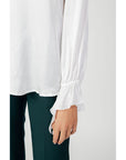 Sandro Ferrone White Viscose Shirt