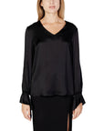 Sandro Ferrone Black Viscose Shirt