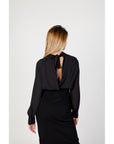 Sandro Ferrone Black Polyester Shirt