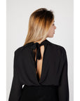 Sandro Ferrone Black Polyester Shirt