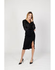 Sandro Ferrone Black Viscose Shirt