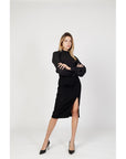 Sandro Ferrone Black Polyester Shirt