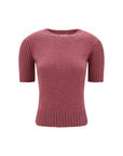 Khaite Short Sleeve Mia Sweater
