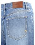 PINKO Knee-length denim shorts