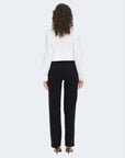 Jacqueline De Yong Black Elastane Jeans & Pant