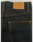 Nudie Jeans Black Cotton Men Jeans