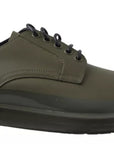 Dolce & Gabbana Green Leather Rubber Sole Dress Shoes