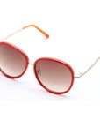 Lancaster Red Metal Sunglasses