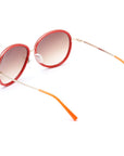 Lancaster Red Metal Sunglasses