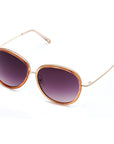 Lancaster Purple Metal Sunglasses