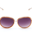 Lancaster Purple Metal Sunglasses