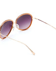 Lancaster Purple Metal Sunglasses