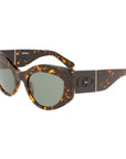 Salvatore Ferragamo Brown Acetate Sunglasses