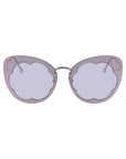 Salvatore Ferragamo Purple Metal Sunglasses