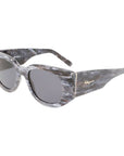 Ferragamo Gray Acetate Sunglasses