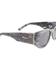 Ferragamo Gray Acetate Sunglasses