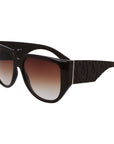 Ferragamo Brown Bio Injected Sunglasses