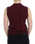 Dolce & Gabbana Elegant Red Wool Sleeveless Pullover Vest