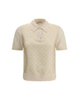 Tory Burch Wool and silk Polo Shirt