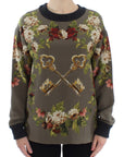 Dolce & Gabbana Enchanted Sicily Silk Crewneck Blouse