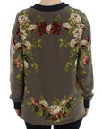 Dolce & Gabbana Enchanted Sicily Silk Crewneck Blouse