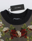 Dolce & Gabbana Enchanted Sicily Silk Crewneck Blouse