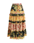 Valentino Long flounce Skirt