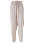 Yes Zee Beige Linen Jeans & Pant