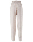 Yes Zee Beige Linen Jeans & Pant