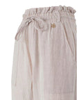 Yes Zee Beige Linen Jeans & Pant