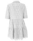 Yes Zee White Cotton Dress