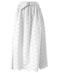 Yes Zee White Cotton Skirt