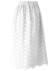 Yes Zee White Cotton Skirt