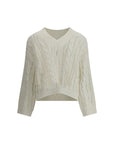 Brunello Cucinelli Lace-knit Sweater