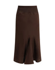 Rick Owens Silk midi Skirt