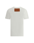 Jil Sander T-Shirt with leather patch