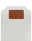 Jil Sander T-Shirt with leather patch