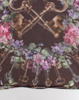 Dolce & Gabbana Elegant Floral Silk Blouse with Cap Sleeves