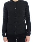 Dolce & Gabbana Elegant Gray Wool Cardigan Sweater