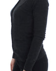 Dolce & Gabbana Elegant Gray Wool Cardigan Sweater