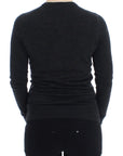 Dolce & Gabbana Elegant Gray Wool Cardigan Sweater