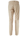 Yes Zee Beige Cotton Jeans & Pant