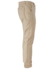 Yes Zee Beige Cotton Jeans & Pant