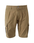 Yes Zee Beige Cotton Men Bermuda Short