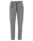 Yes Zee Gray Cotton Men Trouser