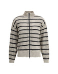 Brunello Cucinelli Open knit design Cardigan with sequins